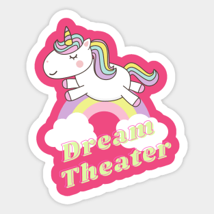 dream theater ll unicorn Sticker